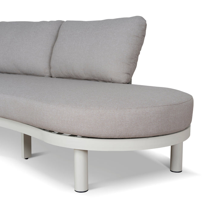 Olivan 2pcs Outdoor Corner Lounge Set - Light Brown
