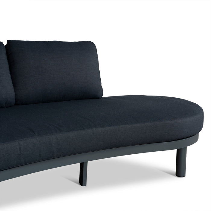 Olivan 2pcs Outdoor Corner Lounge Set - Royal Dark Grey