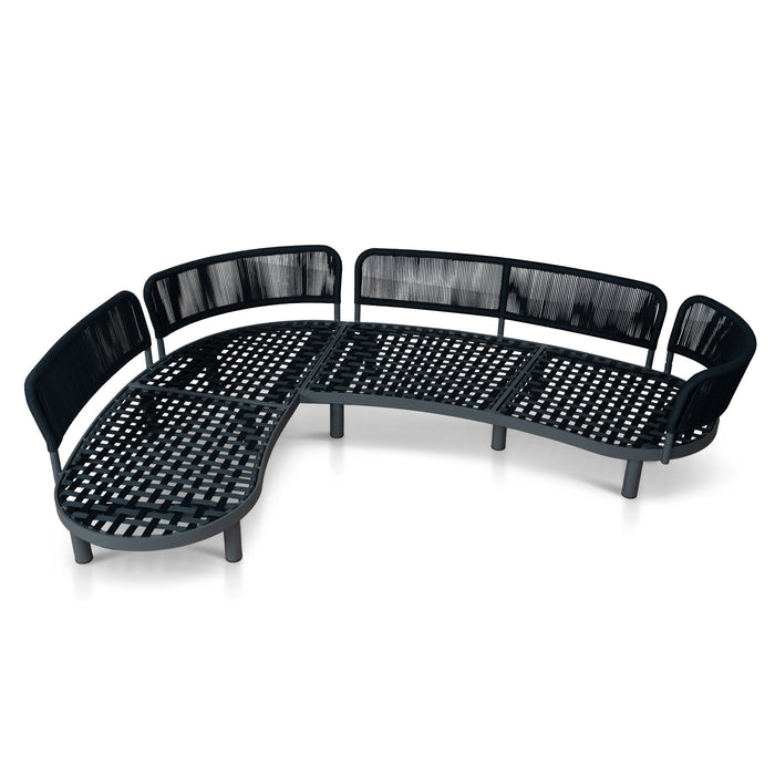 Norali Outdoor Corner Sofa - Royal Dark Grey