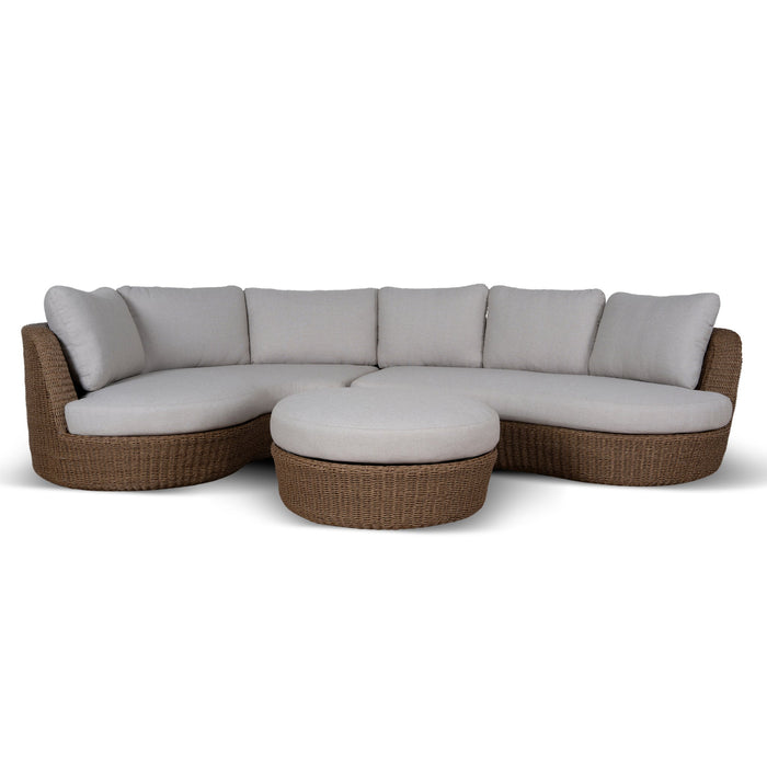 Corvina 2pcs Outdoor Corner Lounge Set - Light Brown