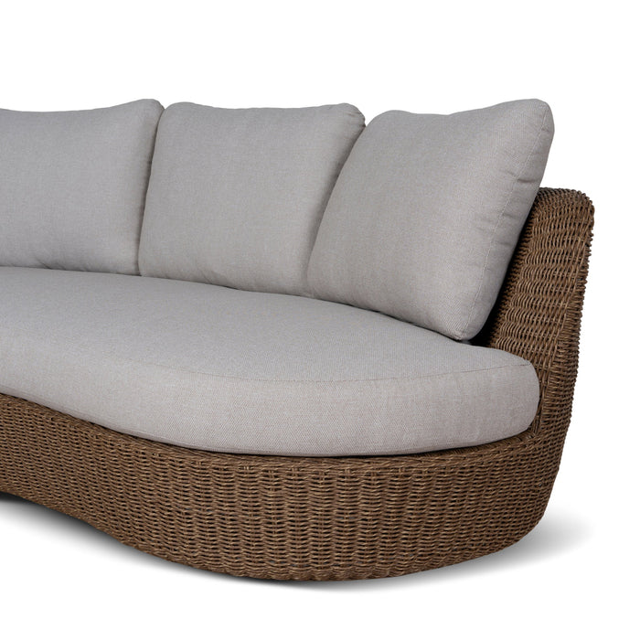 Corvina 2pcs Outdoor Corner Lounge Set - Light Brown