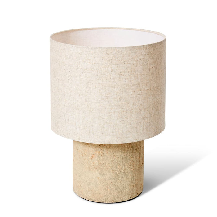 Ashanti Table Lamp - Linen/Natural, 38cm (H)