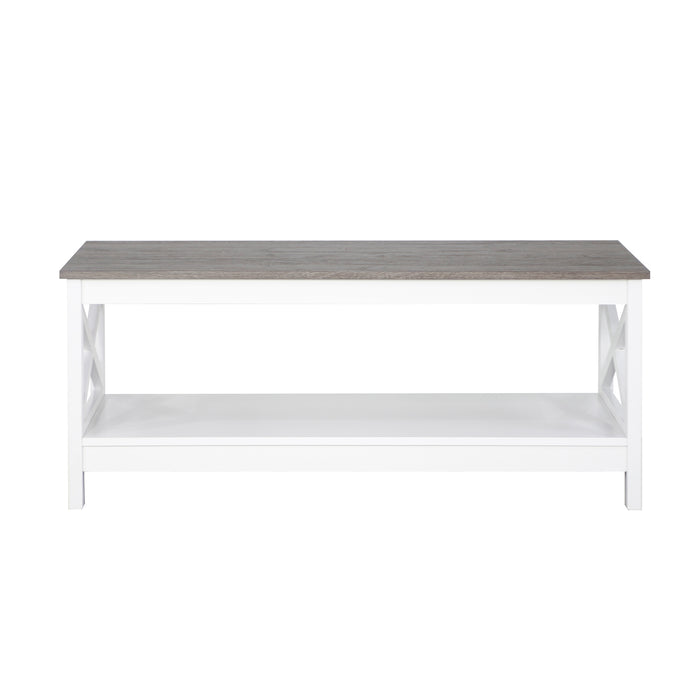 Coastal Coffee Table - White & Grey