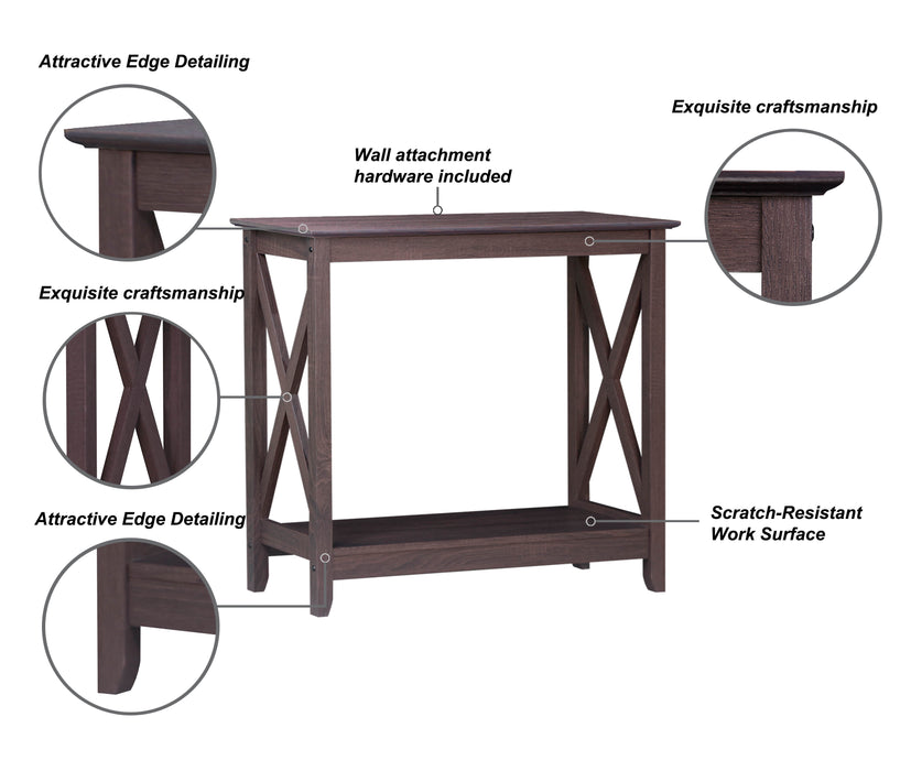 Coastal Console Table - Walnut