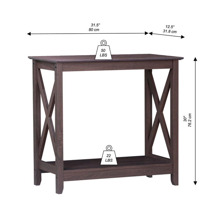 Coastal Console Table - Walnut