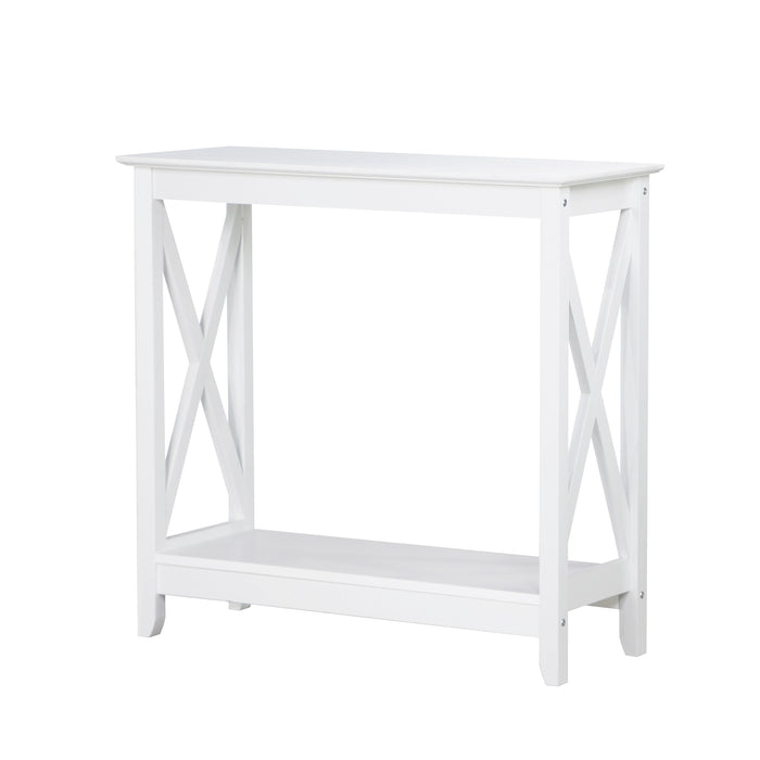 Coastal Console Table - White