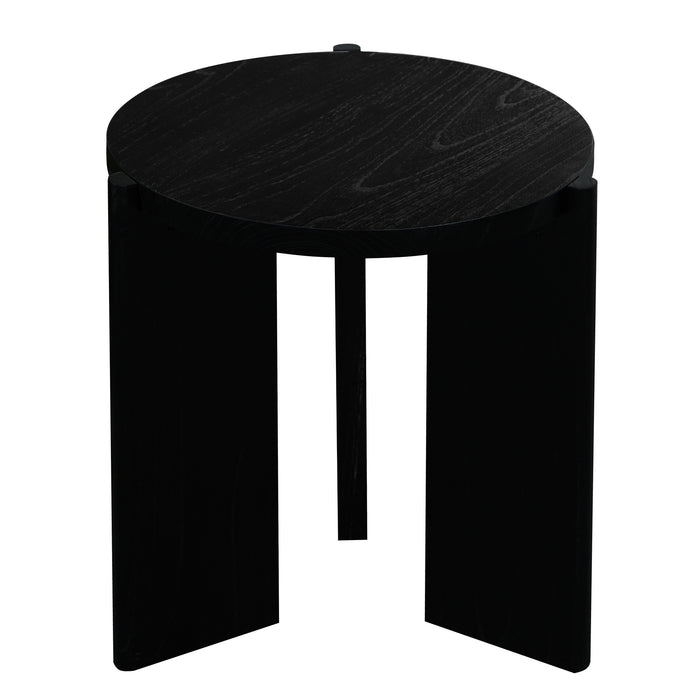 Apollo Round Side Table (Black)