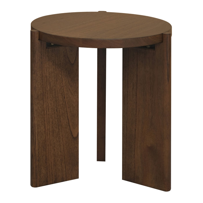 Apollo Round Side Table (Walnut)