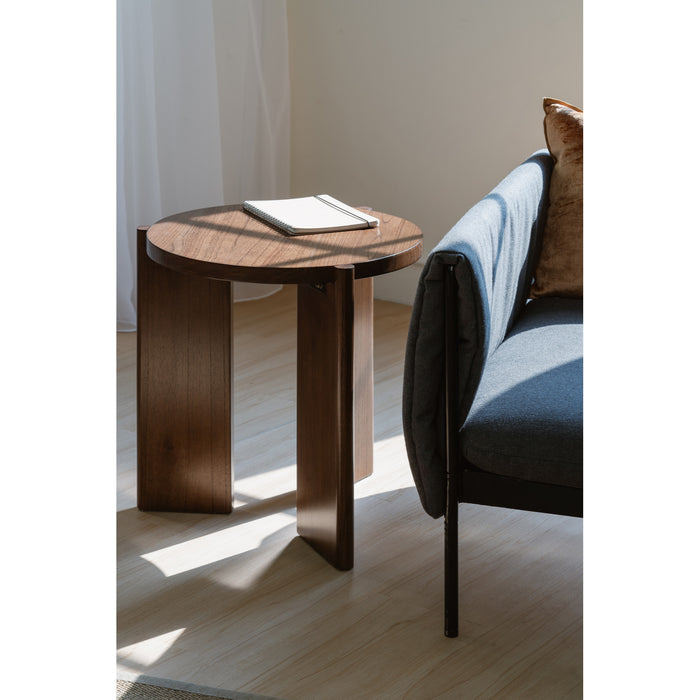 Apollo Round Side Table (Walnut)