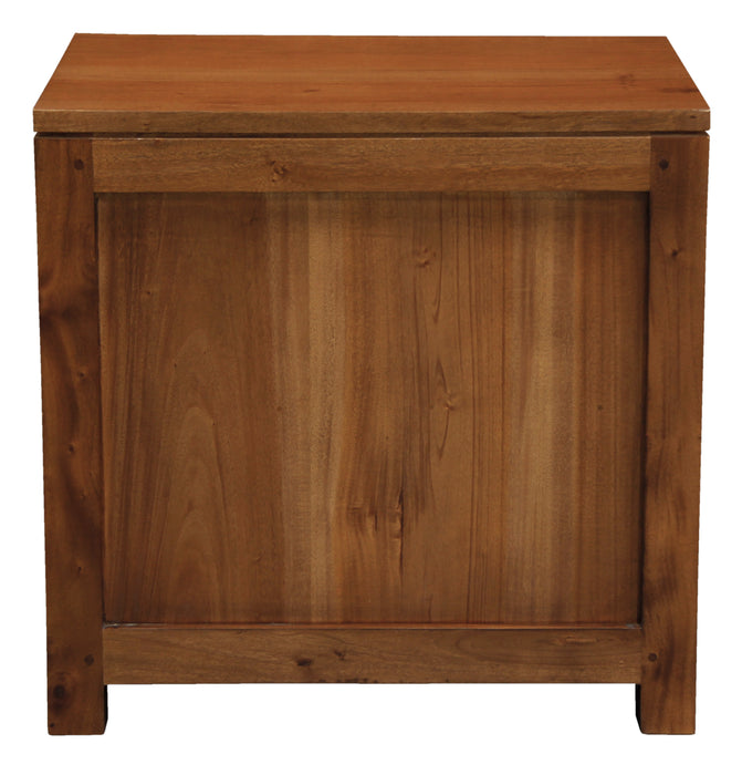 Paris 1 Drawer Lamp Table (Light Pecan)