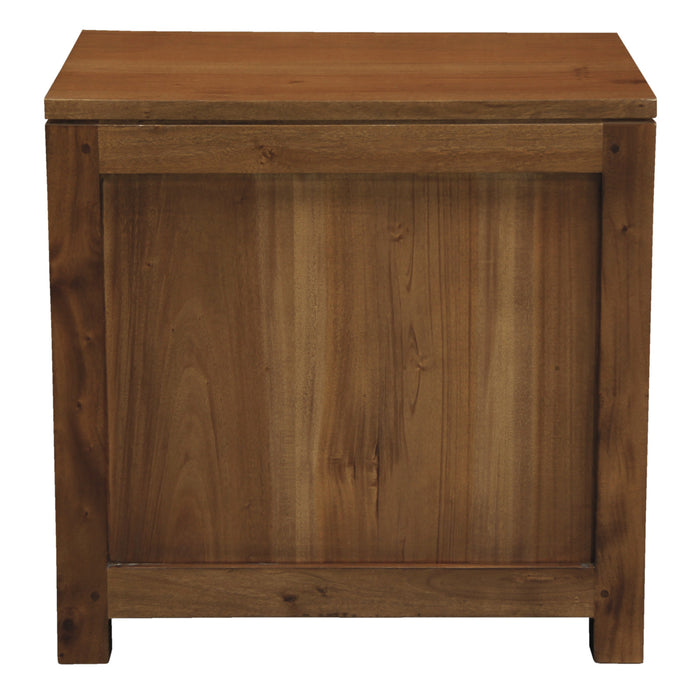 Paris 1 Drawer Lamp Table (Light Pecan)