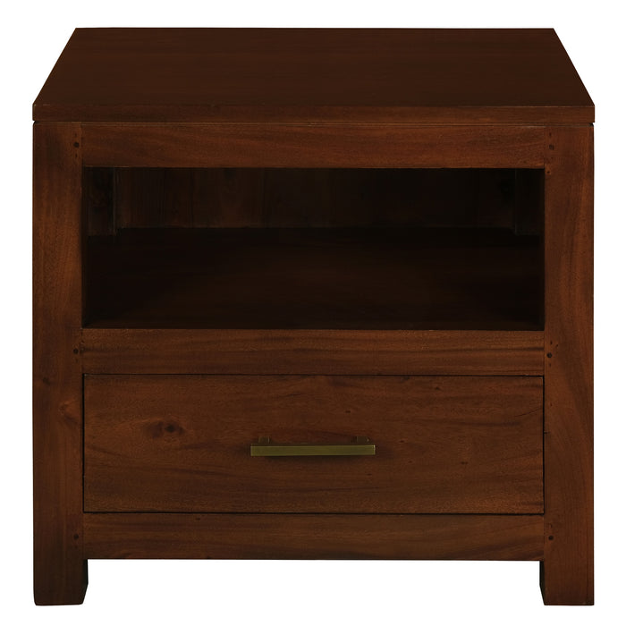Paris 1 Drawer Lamp Table (Mahogany)