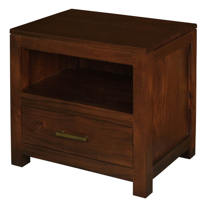 Paris 1 Drawer Lamp Table (Mahogany)