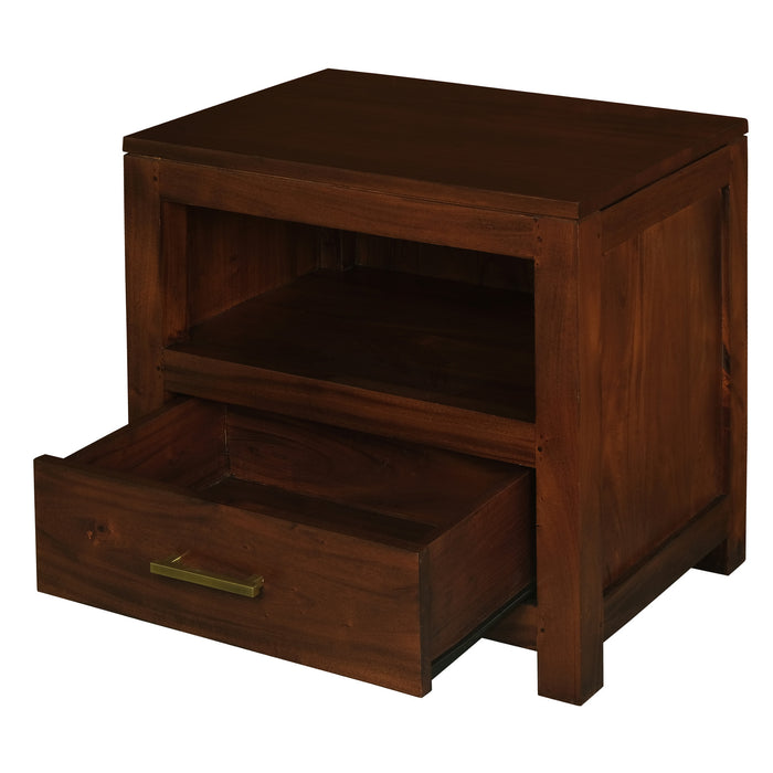Paris 1 Drawer Lamp Table (Mahogany)