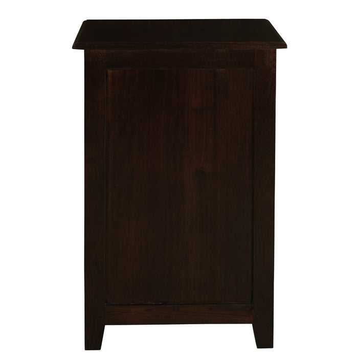 Tasmania 1 Drawer Lamp Table (Chocolate)