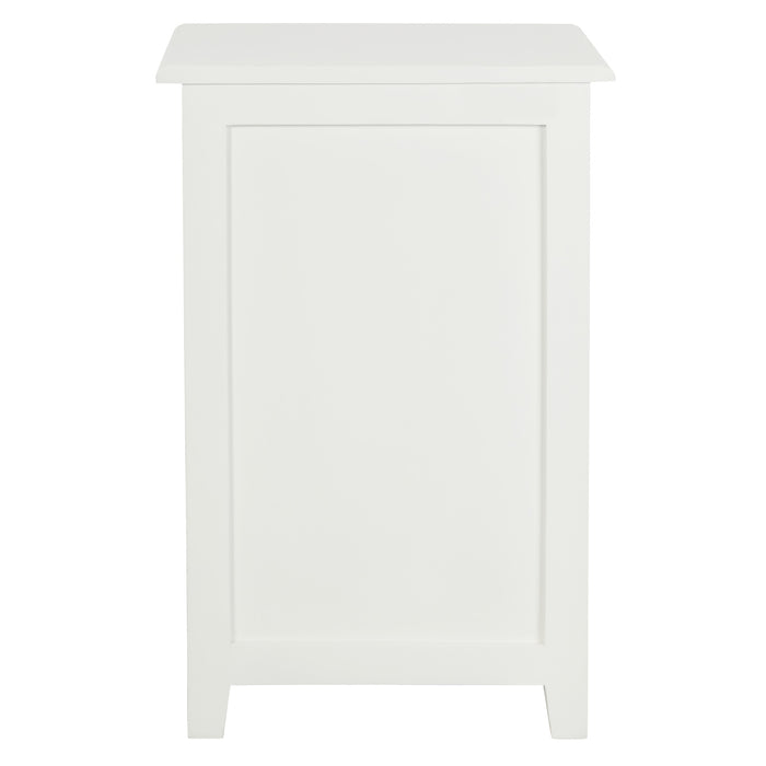 Tasmania 1 Drawer Lamp Table (White)