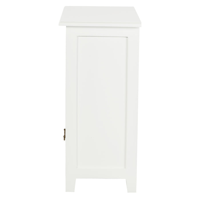 Tasmania 1 Drawer Lamp Table (White)