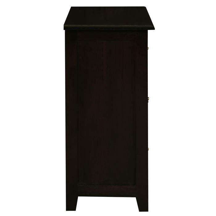 Tasmania 3 Drawer Lamp Table (Chocolate)