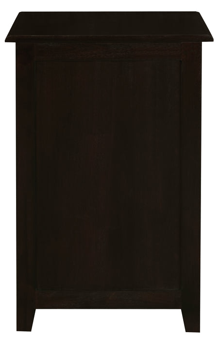 Tasmania 3 Drawer Lamp Table (Chocolate)