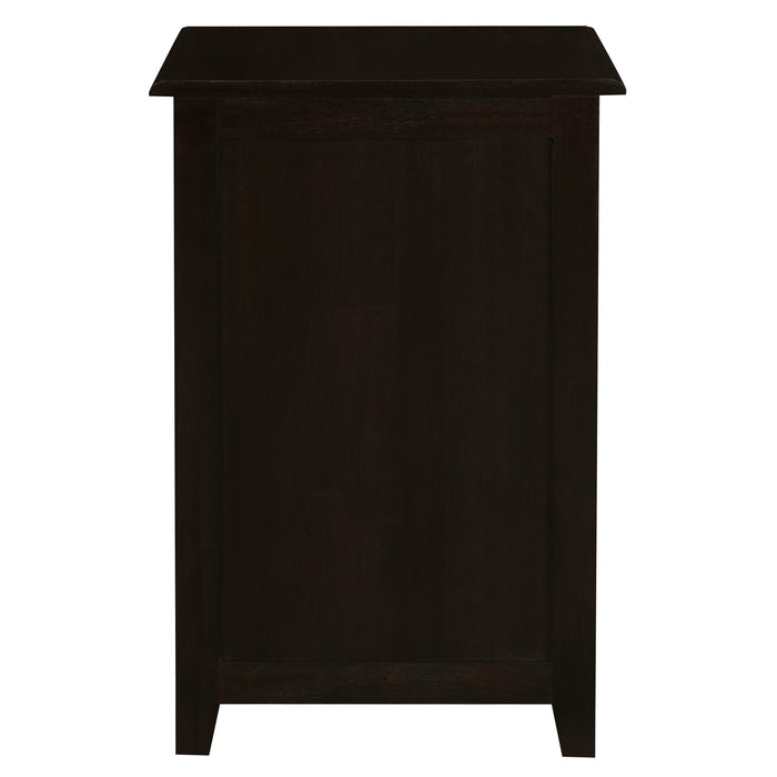 Tasmania 3 Drawer Lamp Table (Chocolate)