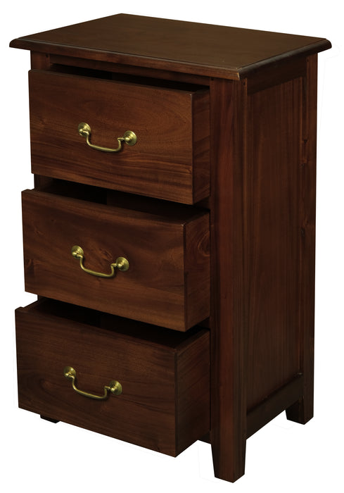 Tasmania 3 Drawer Lamp Table (Mahogany)