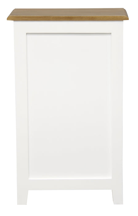 Tasmania 3 Drawer Lamp Table (White Caramel)