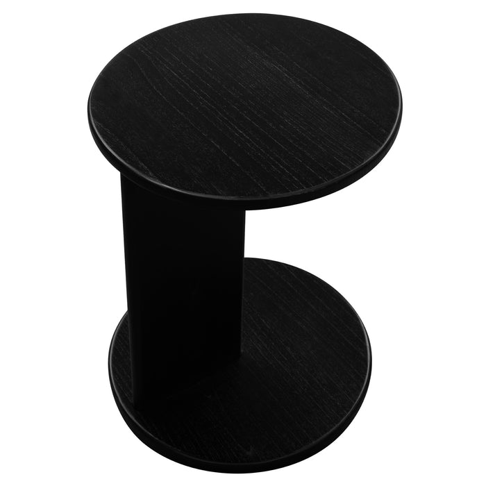 Brentwood Round Lamp Table (Black)