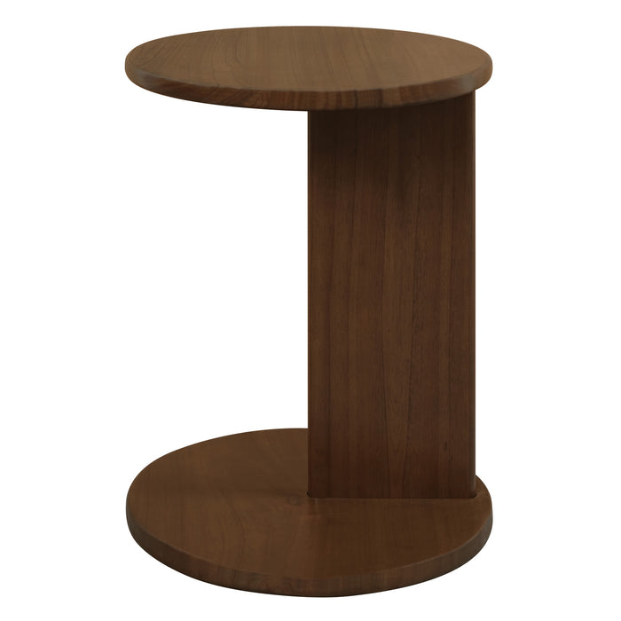 Brentwood Round Lamp Table (Walnut)
