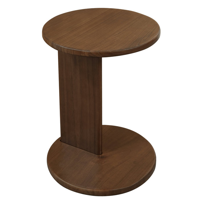 Brentwood Round Lamp Table (Walnut)
