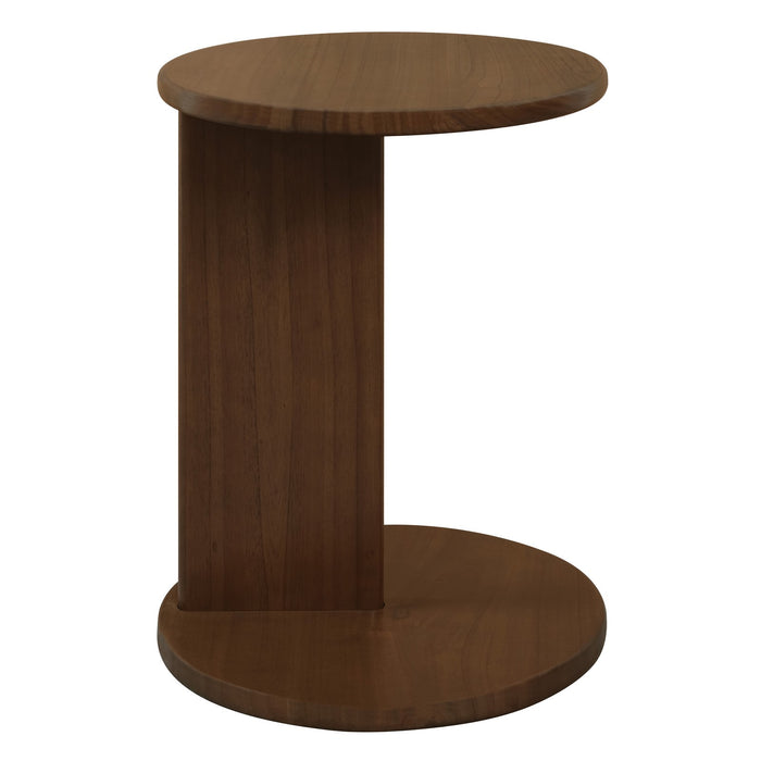 Brentwood Round Lamp Table (Walnut)