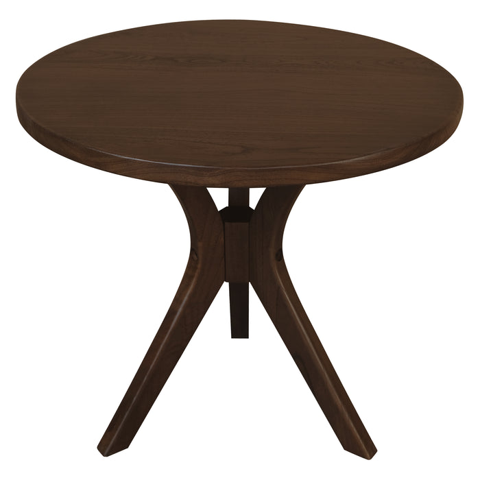 Gatsby Round Side Table - Large (Walnut)