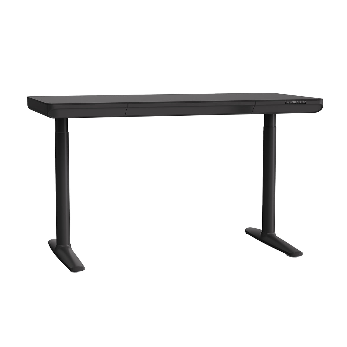 Luna Computer Desk Luna 1.4M Electric Duo Motor Sit And Stand Desk In Black