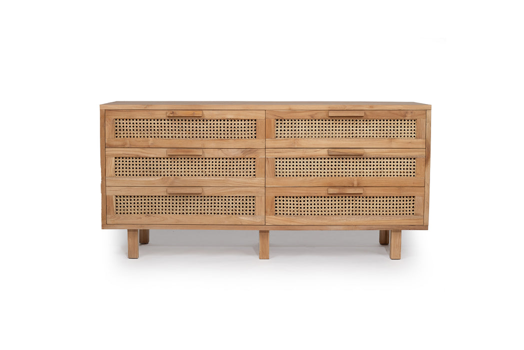 Lauren Chest of Drawers - Natural 160cm