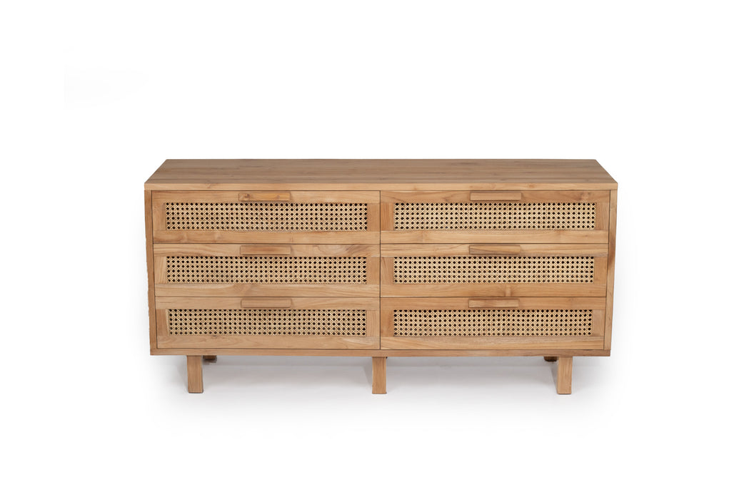 Lauren Chest of Drawers - Natural 160cm
