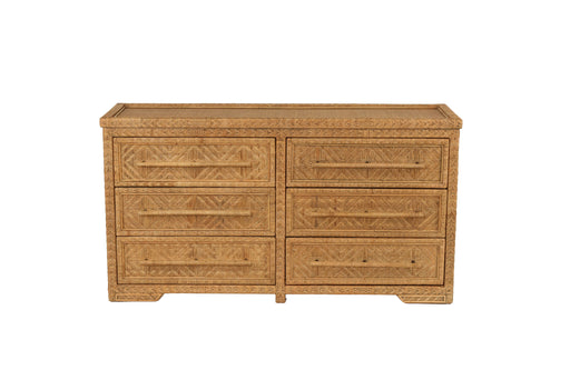 Layla Chest Of Drawers - Natural Brown Wash - 6 Drawer - 160cm