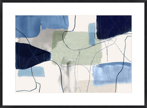 Leaving at Midnight I Blue Version Wall Art