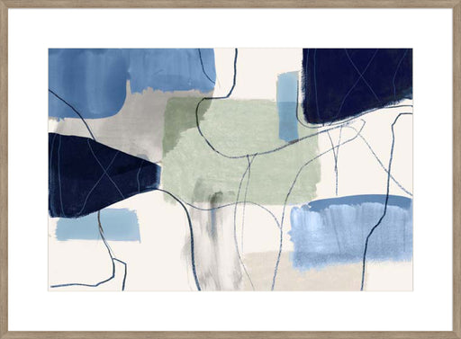 Leaving at Midnight I Blue Version Wall Art