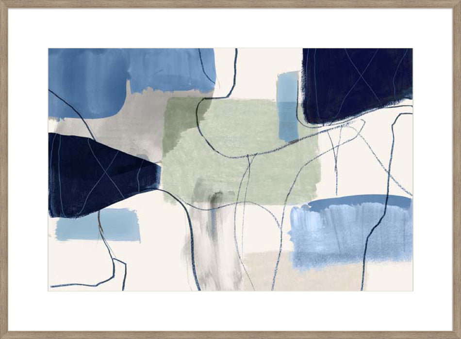 Leaving at Midnight I Blue Version Wall Art