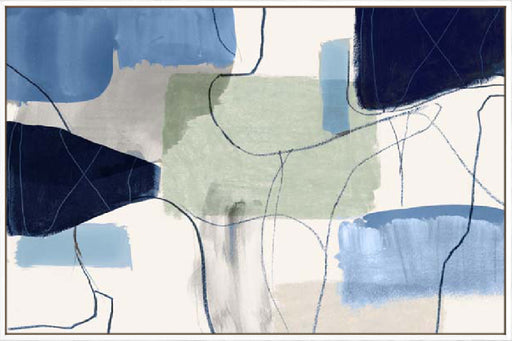 Leaving at Midnight I Blue Version Wall Art