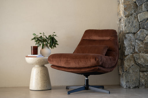 Liam Swivel Chair - Rust - Ar Lia Rus