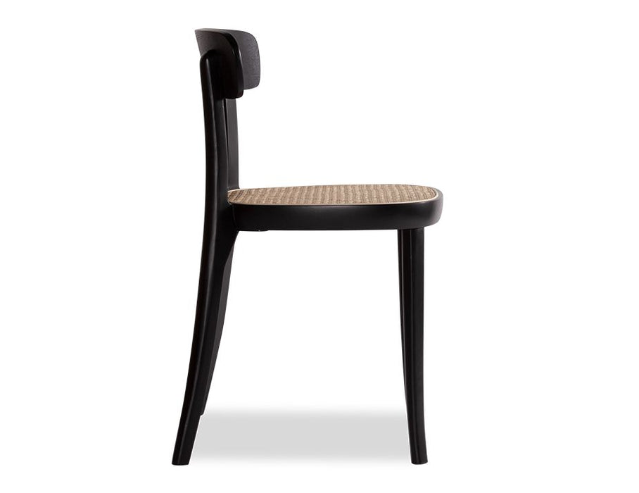 Liana Chair - Black Frame with Cane Seat