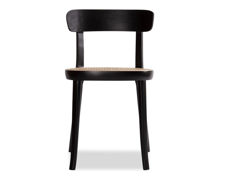 Liana Chair - Black Frame with Cane Seat