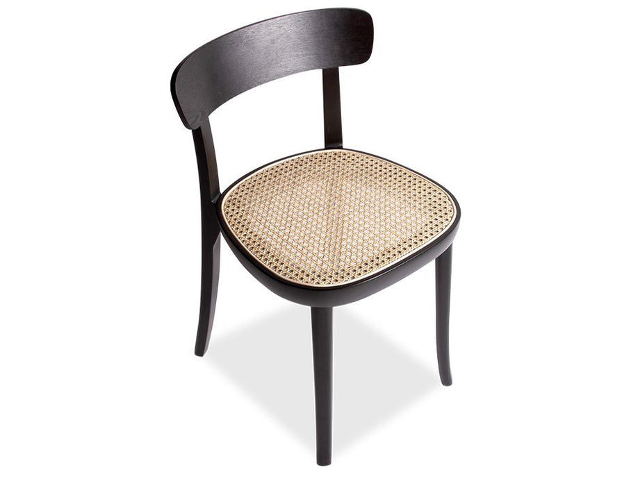 Liana Chair - Black Frame with Cane Seat