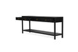 Lindsay Console Table 200cm - Black - Linen Black 200cm