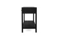 Lindsay Console Table 200cm - Black - Linen Black 200cm