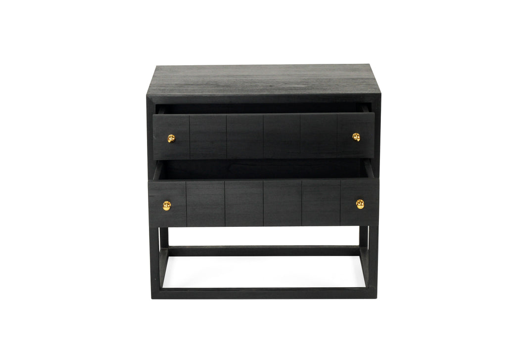 Lisbeth Bedside Table - Black