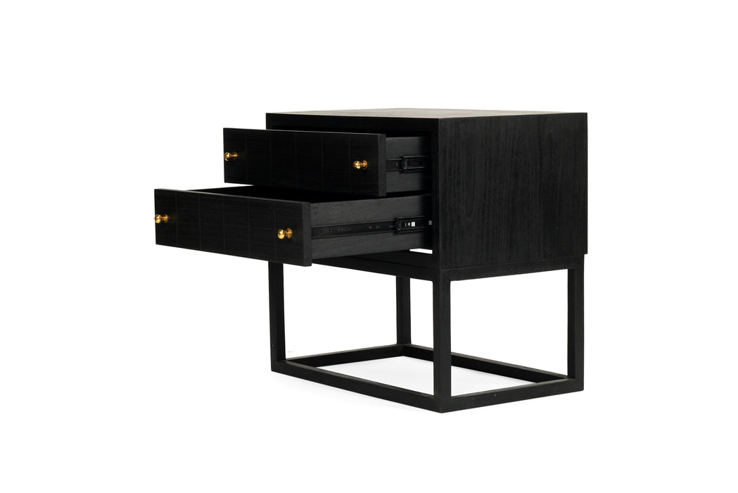 Lisbeth Bedside Table - Black