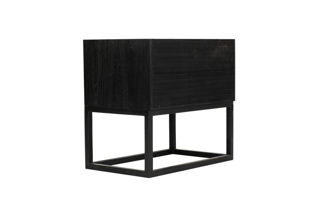 Lisbeth Bedside Table - Black