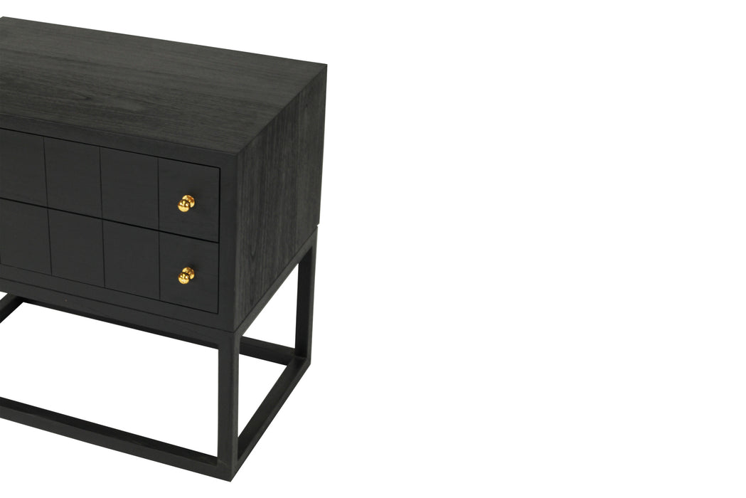 Lisbeth Bedside Table - Black