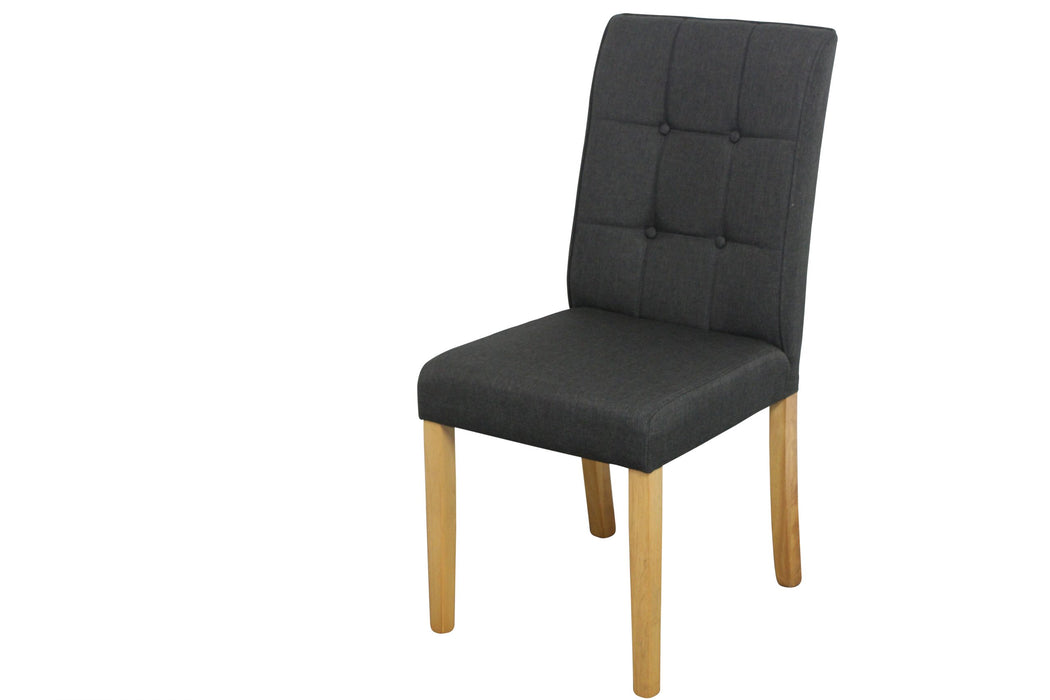 Lodge Chair Black Fabric Upholstery, Beech Legs